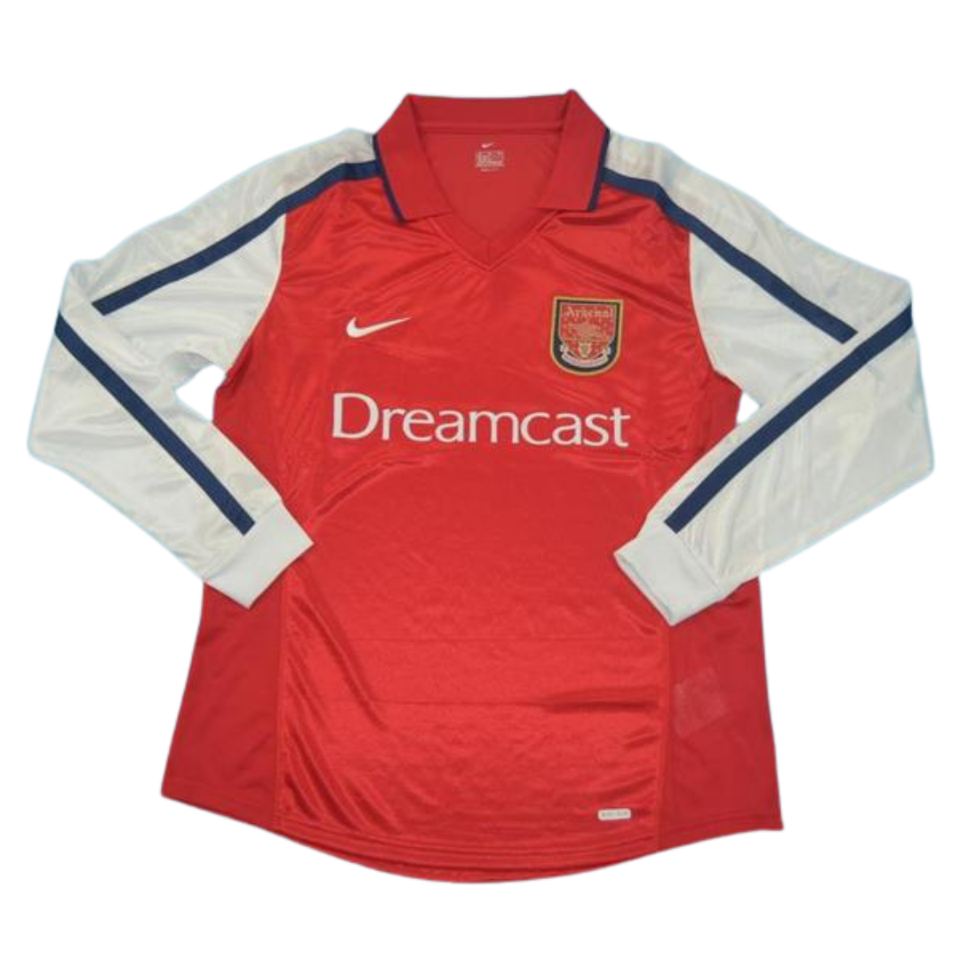 Camisa Arsenal Manga Longa Home 00/02 - Versão Retrô