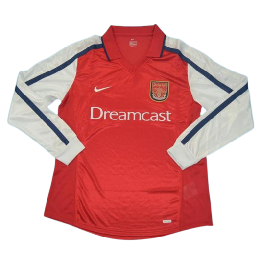 Camisa Arsenal Manga Longa Home 00/02 - Versão Retrô