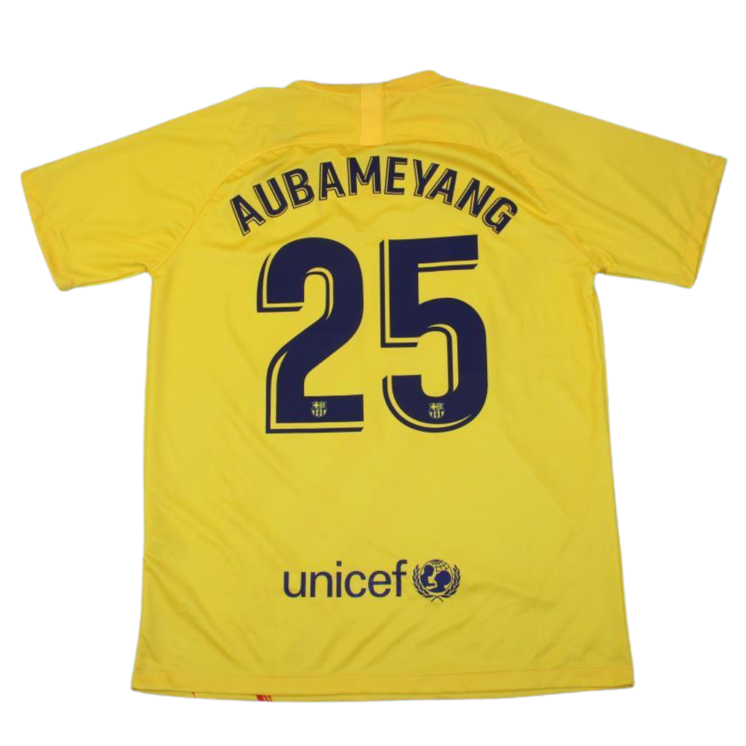 Camisa Barcelona Third Away 19/20 - Versão Retrô "Aubameyang" Nº 25