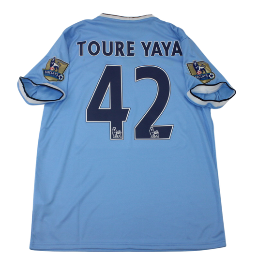 Camisa Manchester City Home 13/14 - Versão Retrô "Toure Yaya" Nº 42