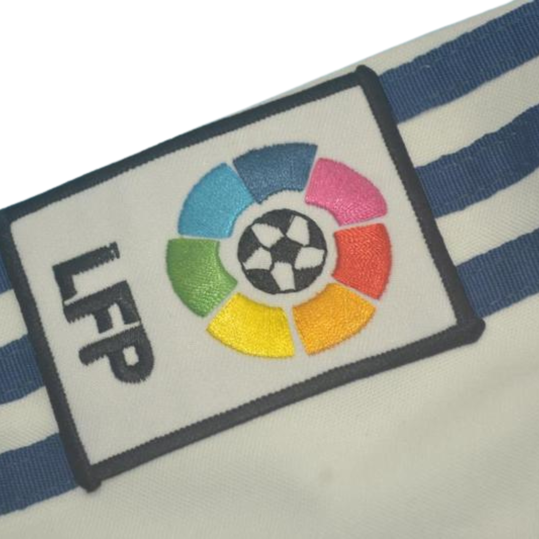 Camisa Real Madrid Manga Longa Home 01/02 - Versão Retrô