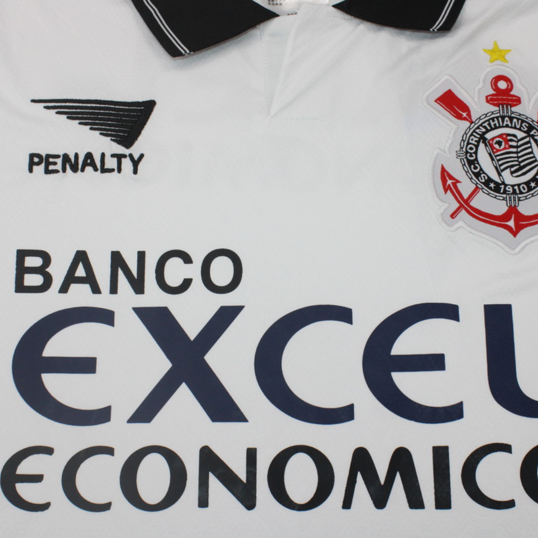 Camisa Corinthians Home 1997 - Versão Retrô "Rincón" Nº 8