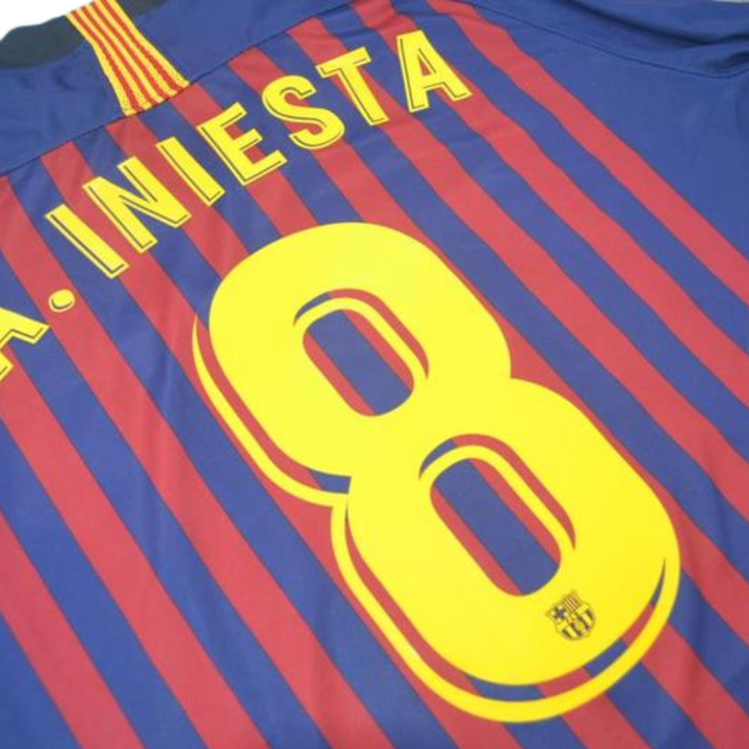 Camisa Barcelona Home 18/19 - Versão Retrô "A.Iniesta" Nº 8