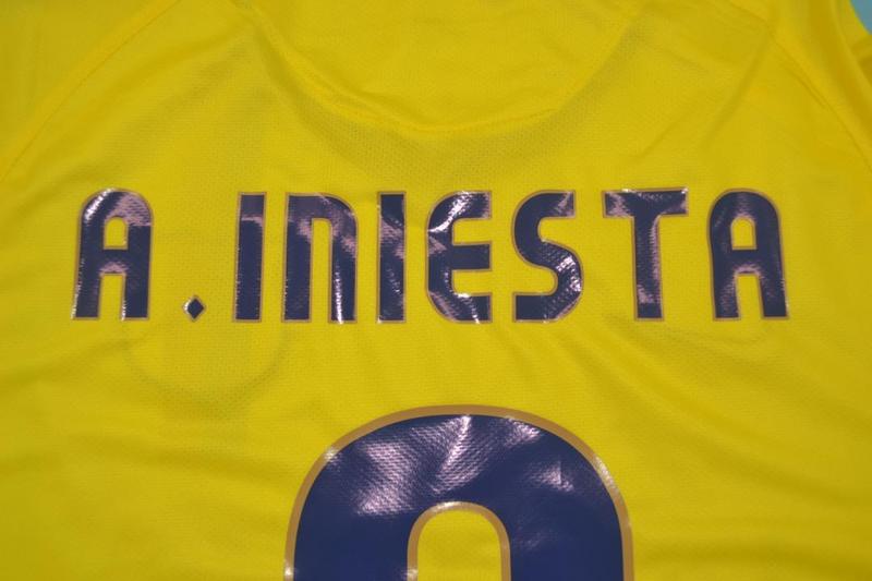 Camisa Barcelona Away 08/09 - Versão Retrô "A.Iniesta" Nº 8