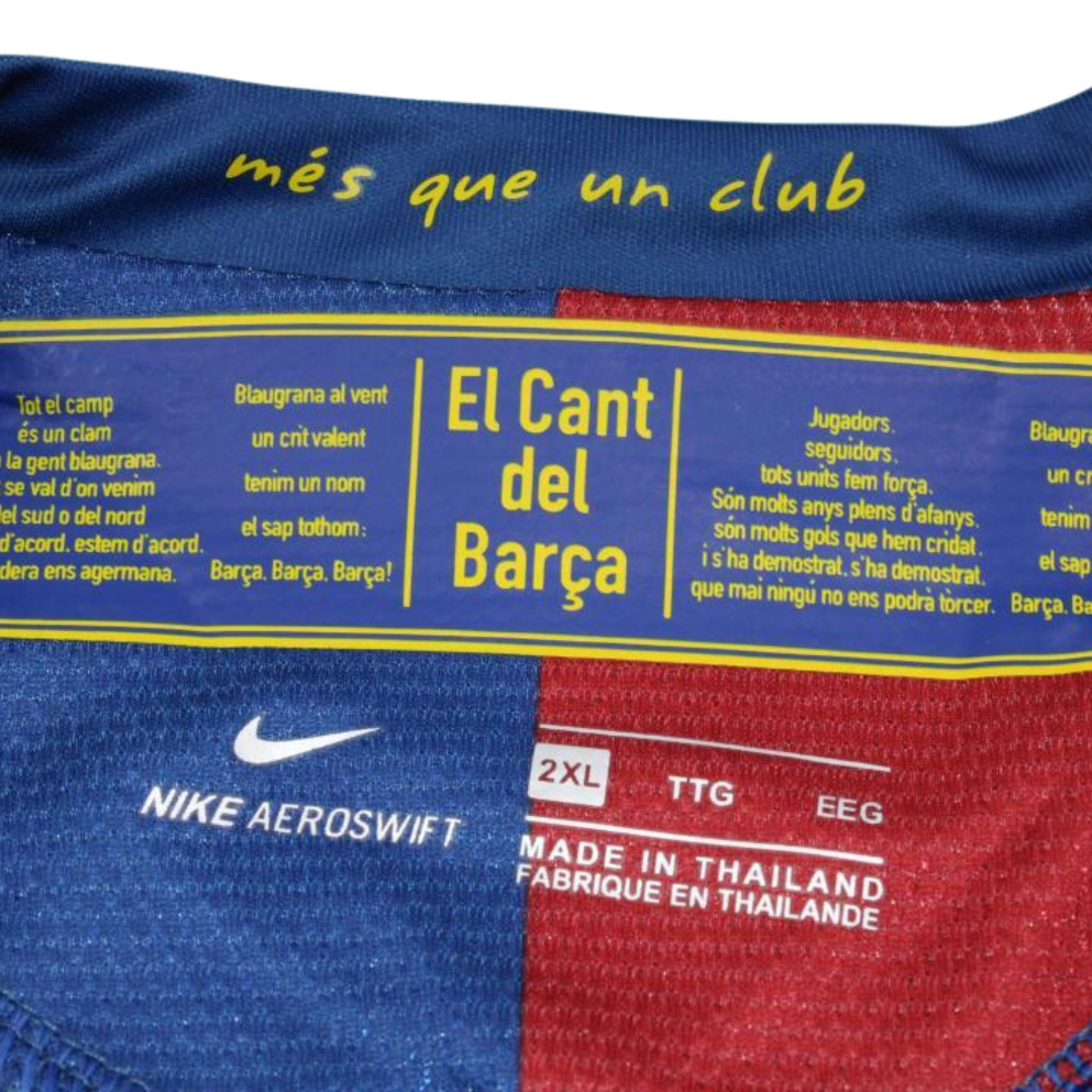 Camisa Barcelona Manga Longa Home 08/09 - Versão Retrô