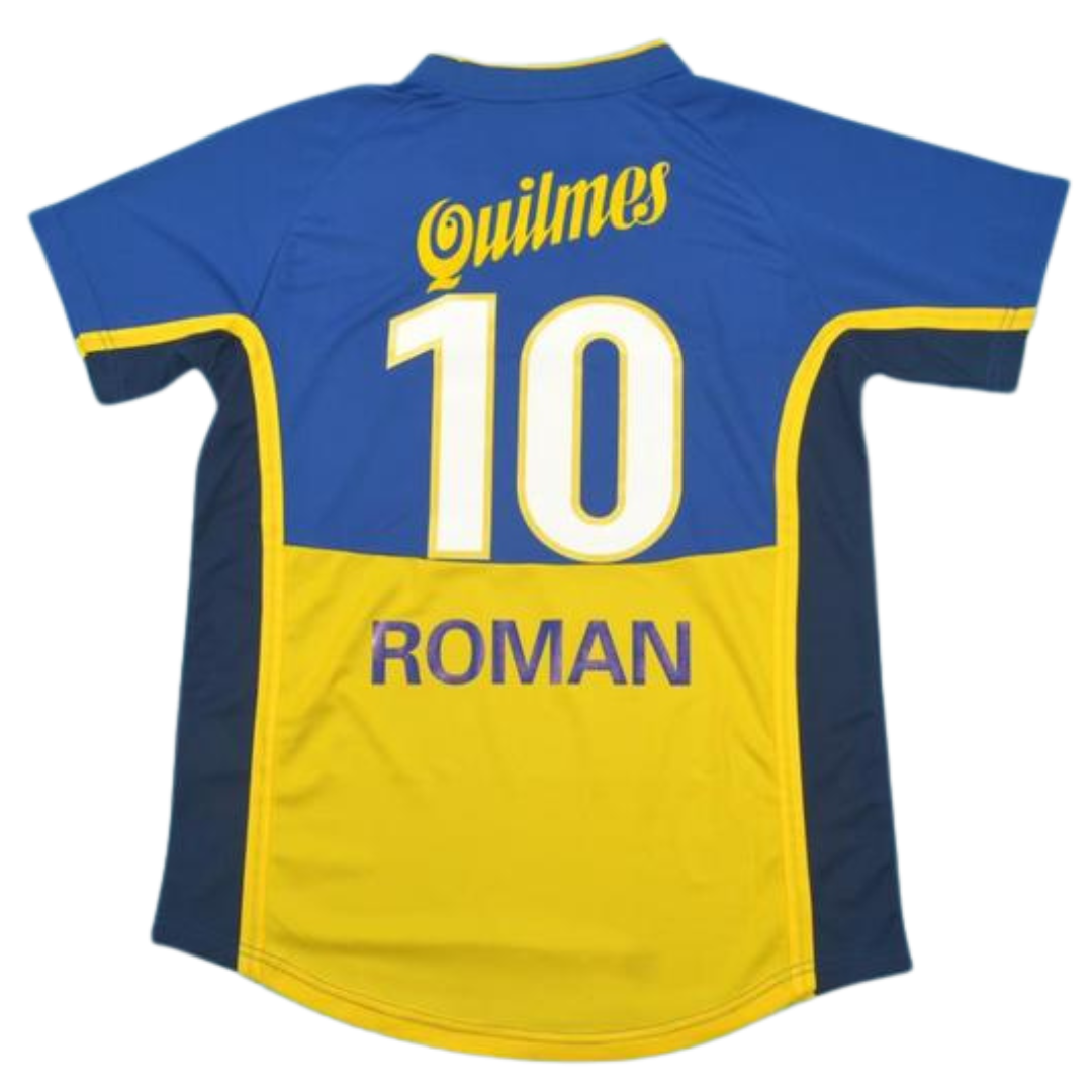 Camisa Boca Juniors Home 2001 - Versão Retrô "Roman" N° 10