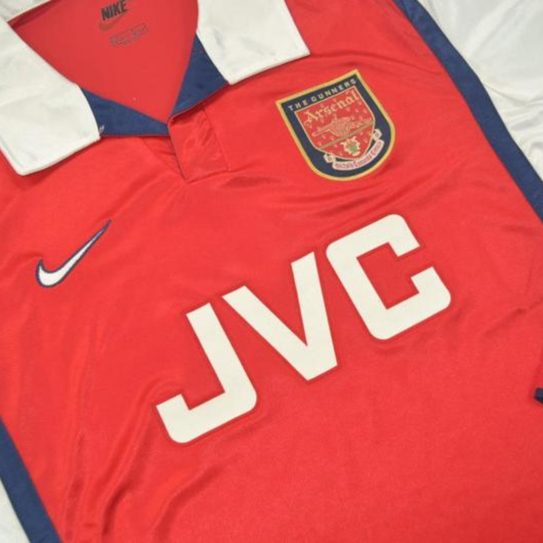Camisa Arsenal Manga Longa 98/99 - Versão Retrô "Bergkamp" Nº 10