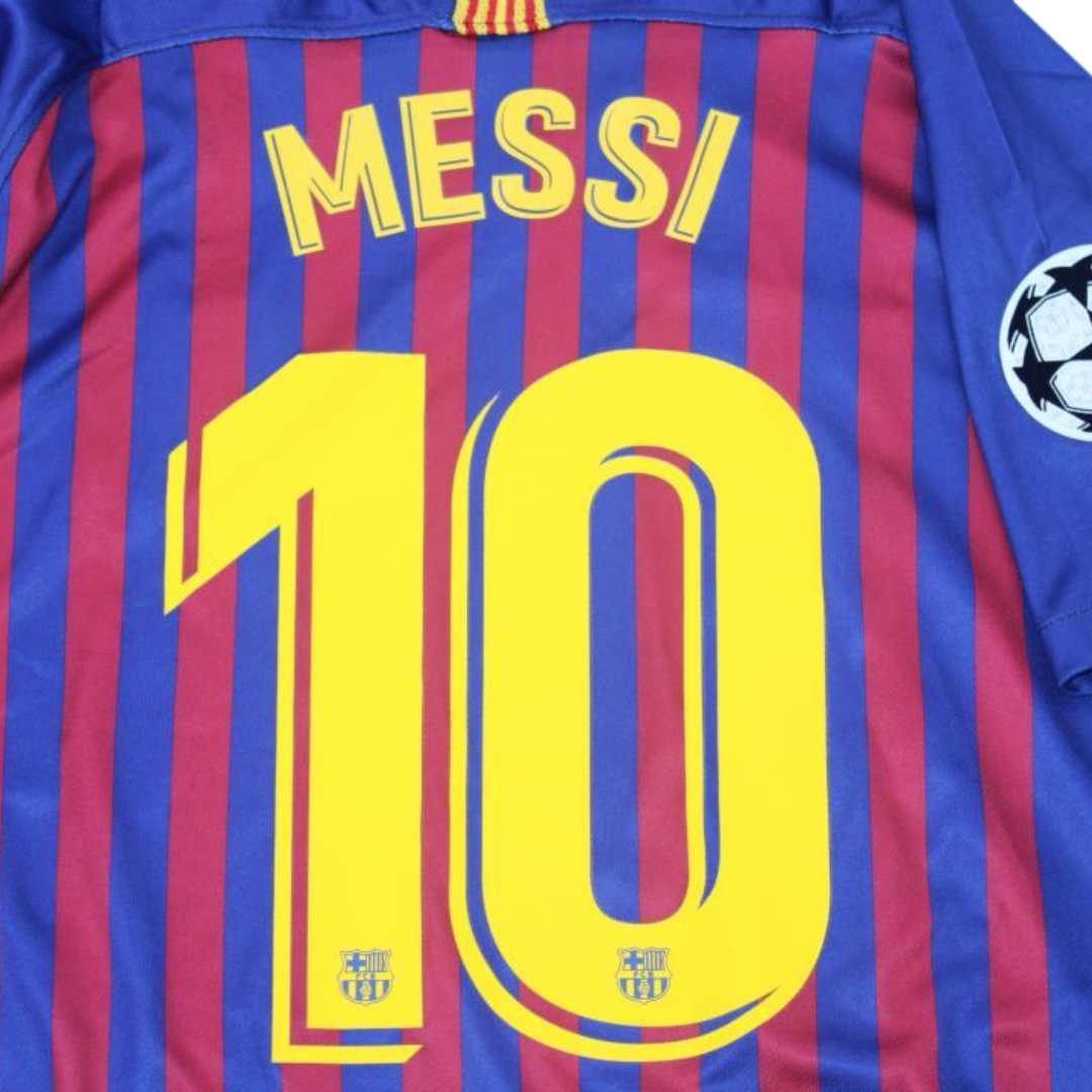 Camisa Barcelona Home 18/19 - Versão Retrô "Messi" Nº 10