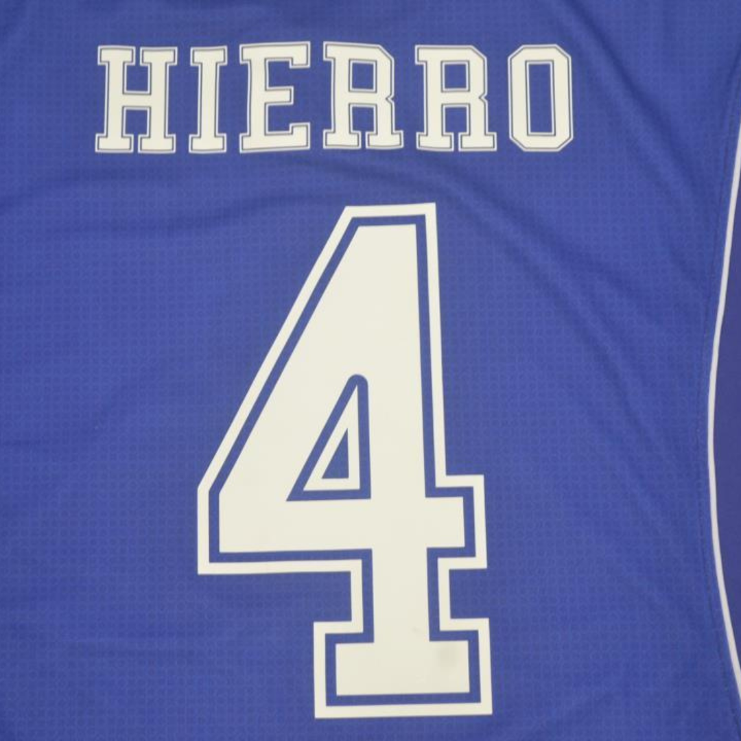 Camisa Real Madrid Away 97/98 - Versão Retrô "Hierro" Nº 4
