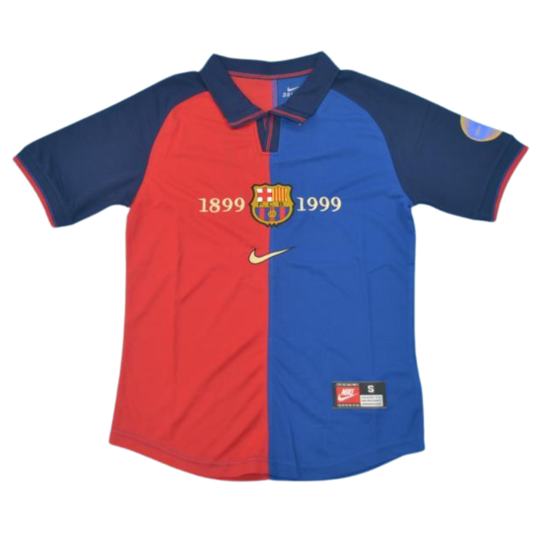 Camisa Barcelona Home 99/00 - Versão Retrô "Rivaldo" Nº 11