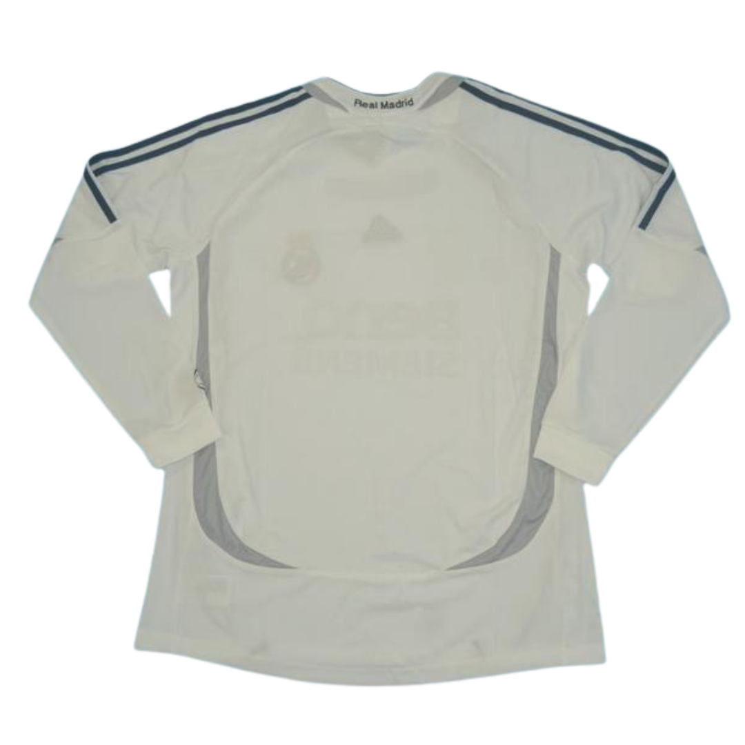 Camisa Real Madrid Manga Longa Home 06/07 - Versão Retrô