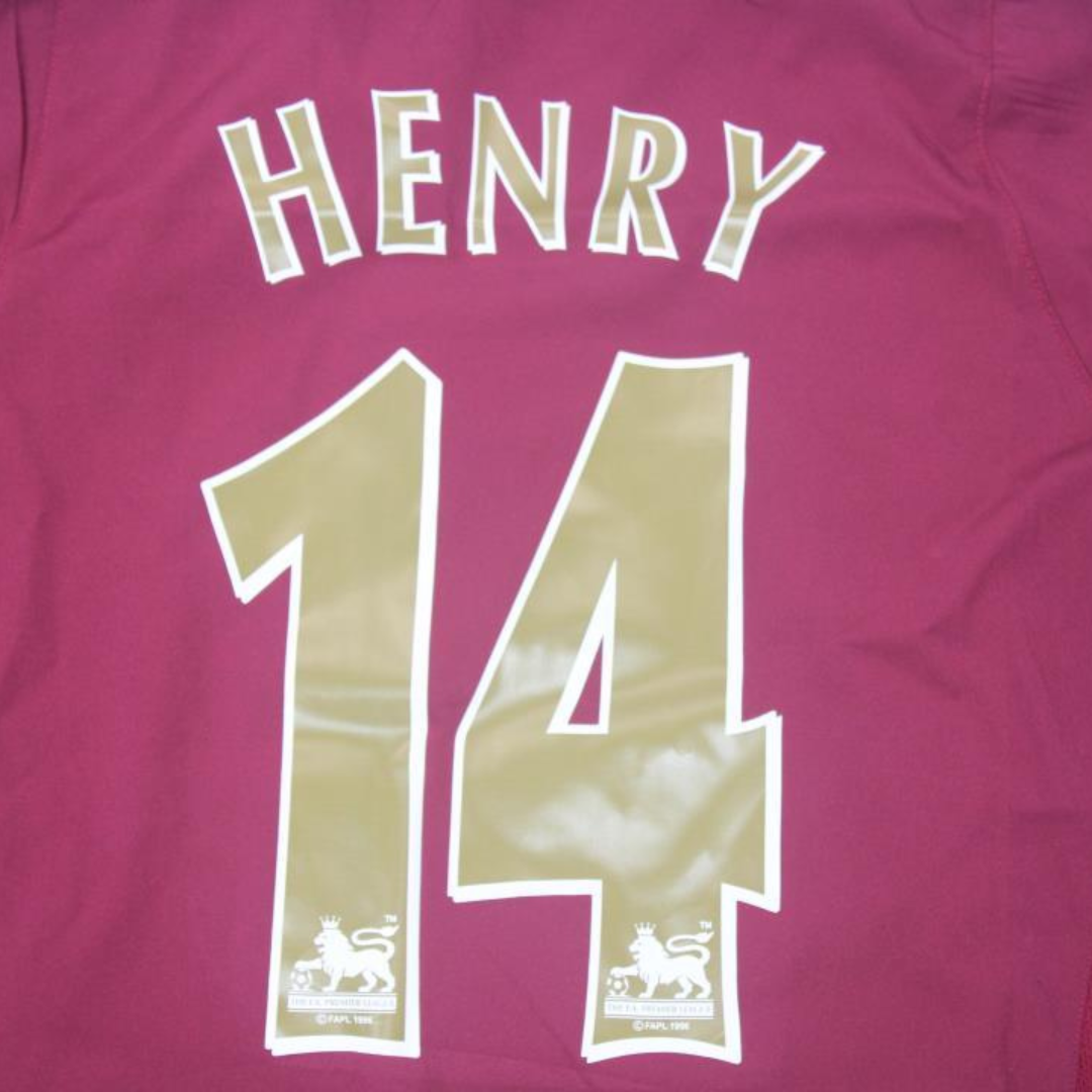 Camisa Arsenal Manga Longa 05/06 - Versão Retrô "Henry" Nº 14