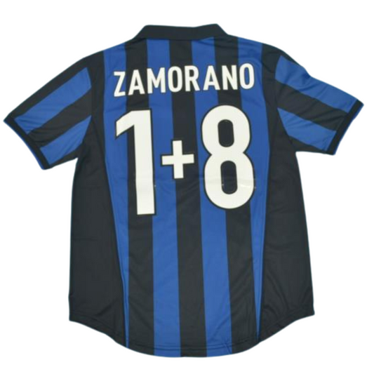 Camisa Retrô Inter de Milão Home 98/99 "Zamorano" N°.1+8
