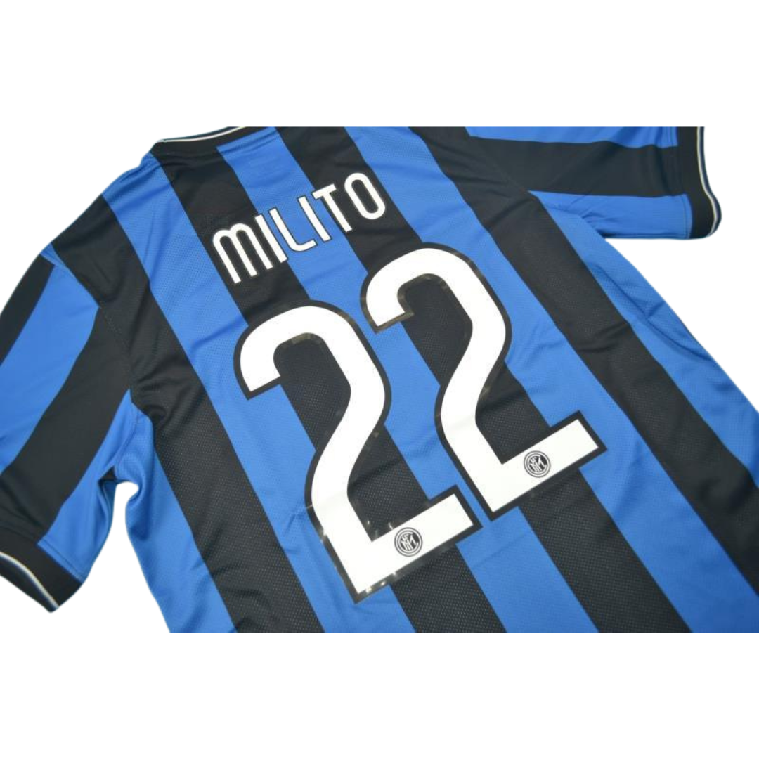 Camisa Retrô Inter de Milão Home UCL Finale Versão 2010 "Milito" N°.22