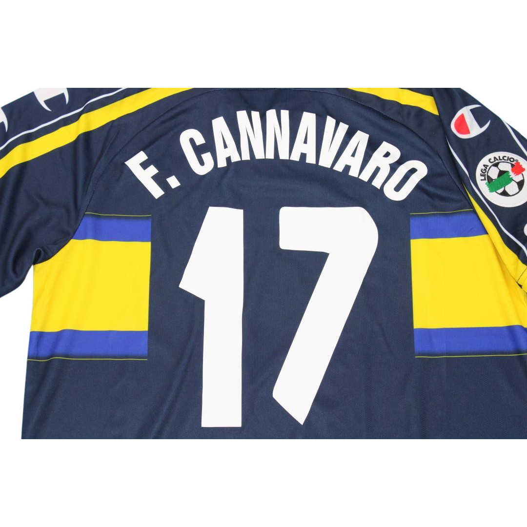 Camisa Retrô Parma Away Serie A Versão 99/00 "F.Cannavaro" N°.17