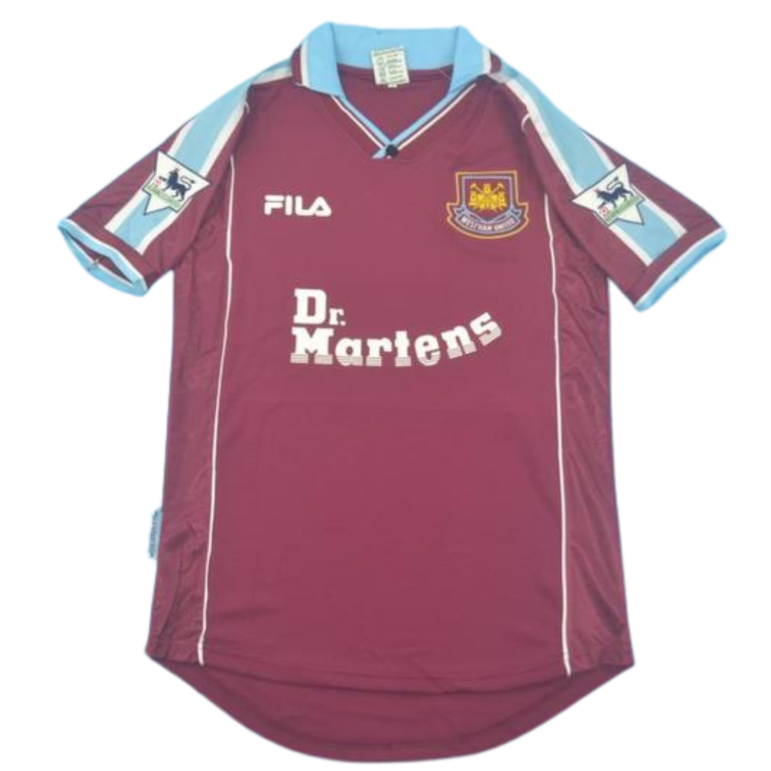 Camisa West Ham Home 99/01 - Versão Retrô "Di Canio" Nº 10
