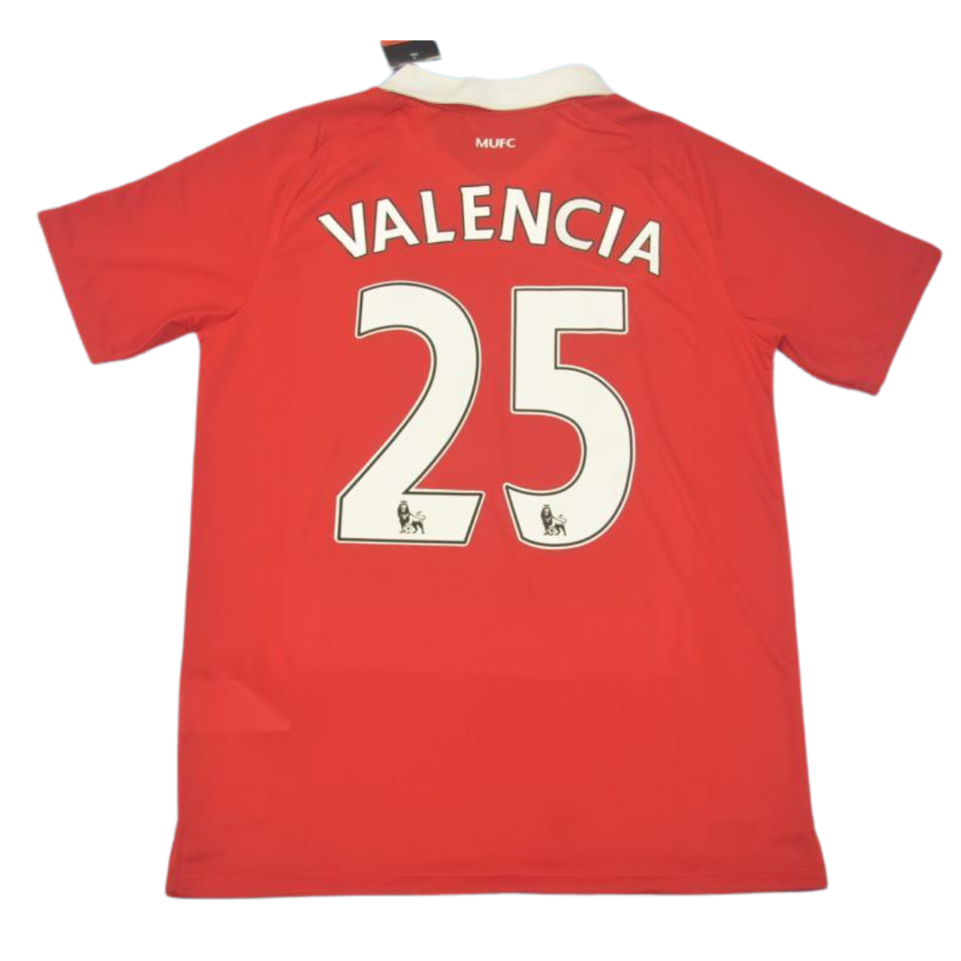 Camisa Manchester United Home 10/11 - Versão Retrô "Valencia" Nº 25