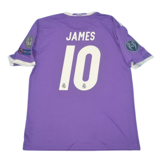 Camisa Real Madrid Away 16/17 - Versão Retrô "James" Nº 10