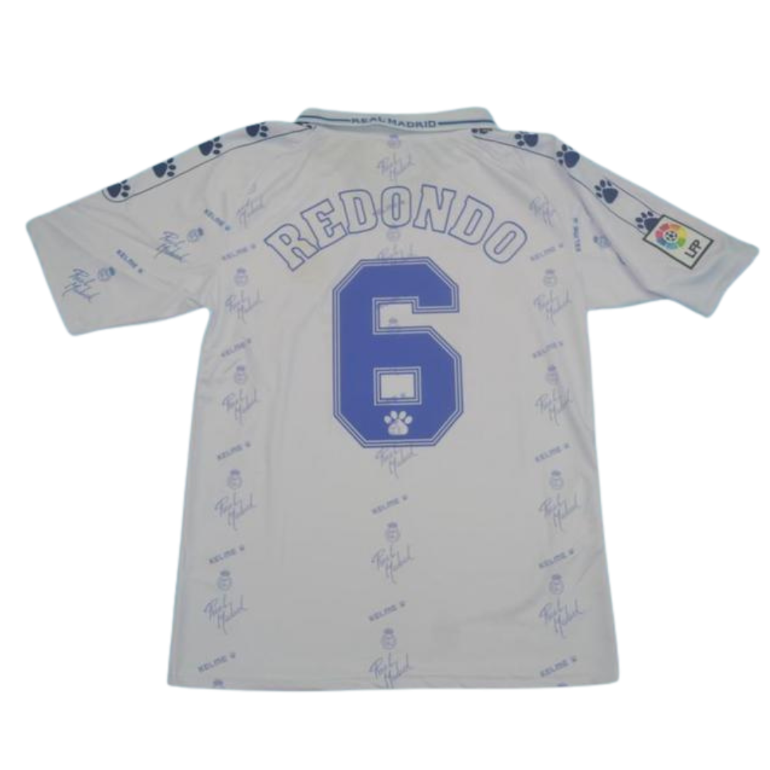 Camisa Real Madrid Home 94/96 - Versão Retrô "Redondo" Nº 6