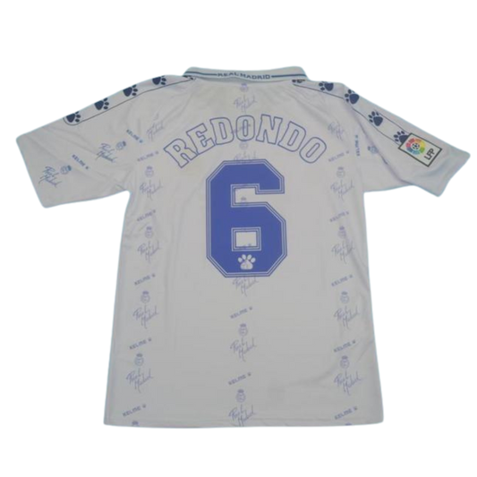 Camisa Real Madrid Home 94/96 - Versão Retrô "Redondo" Nº 6