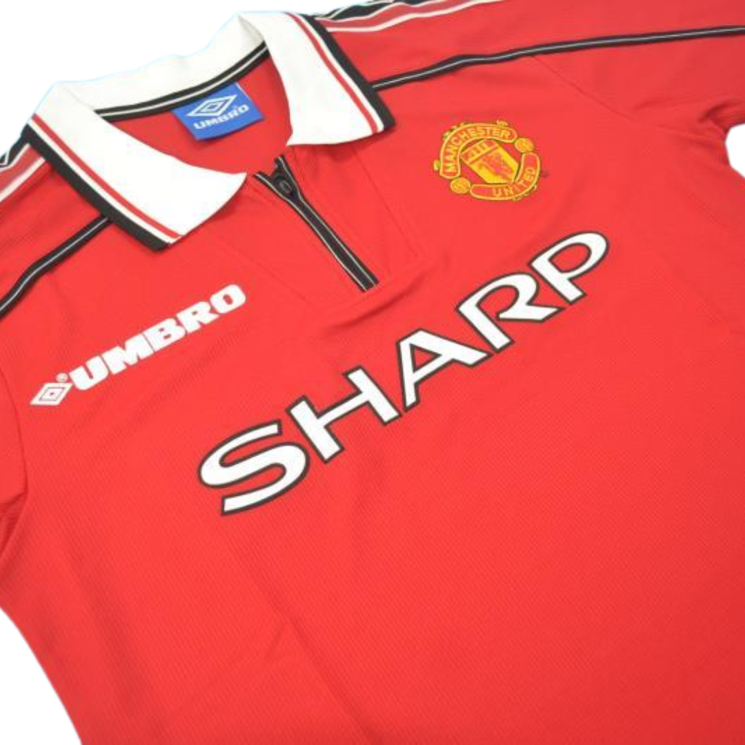 Camisa Manchester United Home 98/99 - Versão Retrô "Yorke" Nº 19