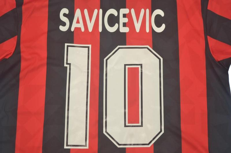 Camisa Retrô Milan Home 93/94 "Savicevic" N°.10