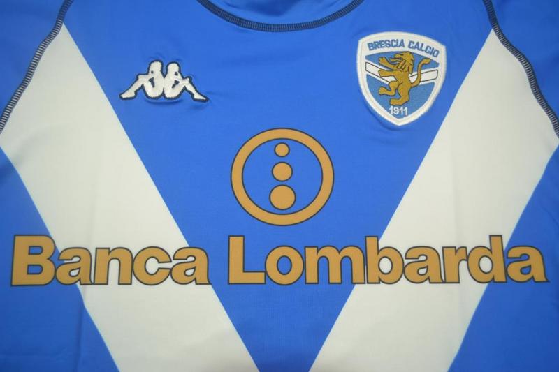 Camisa Brescia Calcio Manga Longa Home 03/04 - Versão Retrô