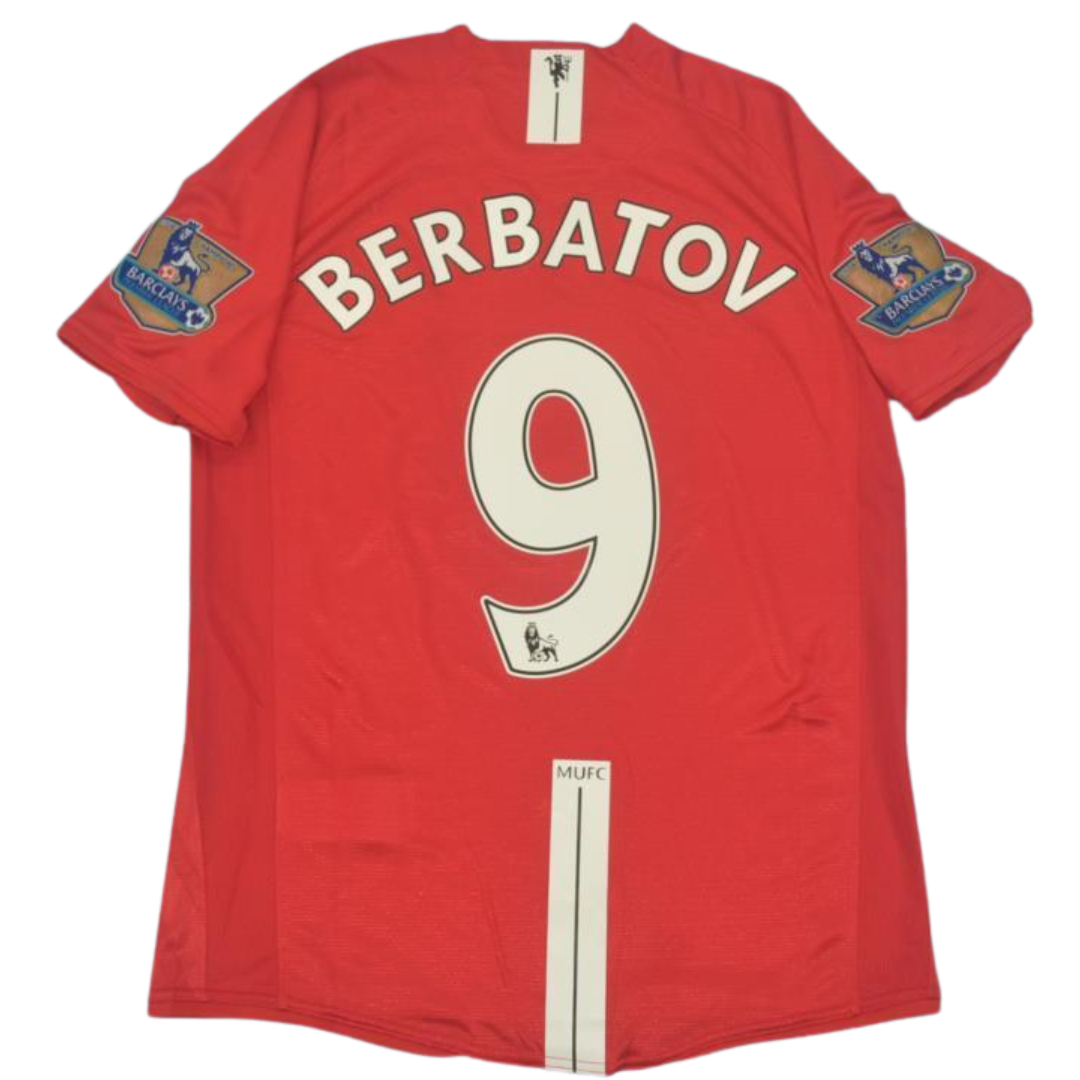 Camisa Manchester United Home 07/09 - Versão Retrô "Berbatov" Nº 9