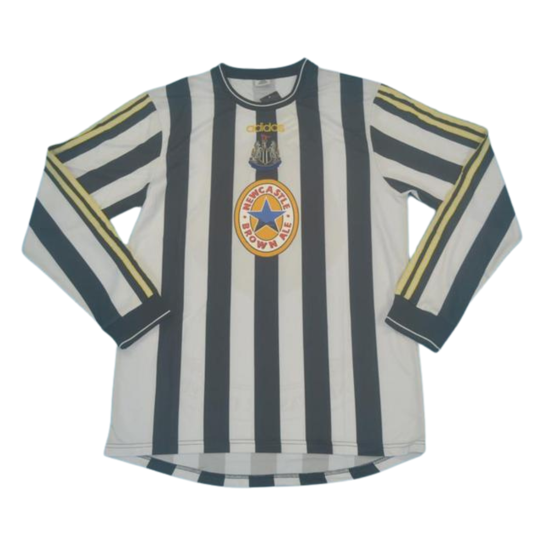 Camisa Newcastle United Manga Longa 97/99 - Versão Retrô "Shearer" Nº 9
