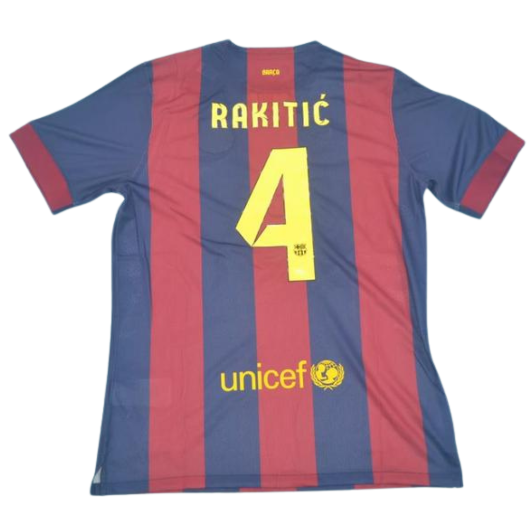 Camisa Barcelona Home 14/15 - Versão Retrô "Rakitić" Nº 4