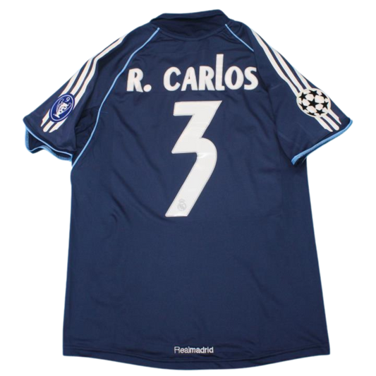 Camisa Real Madrid Away 05/06 - Versão Retrô "R.Carlos" Nº 3