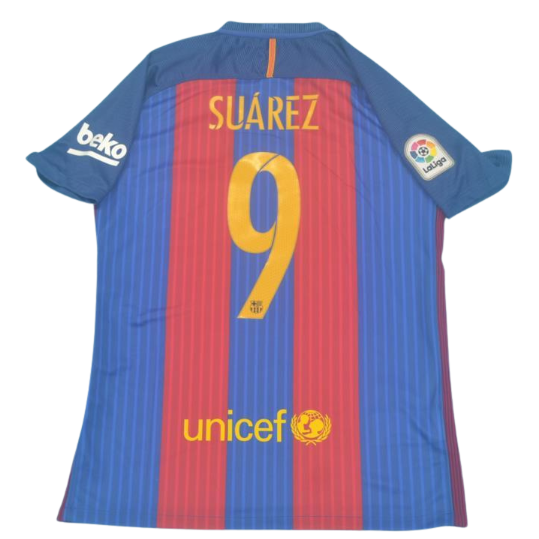 Camisa Barcelona Home 16/17 - Versão Retrô "Suárez" Nº 9