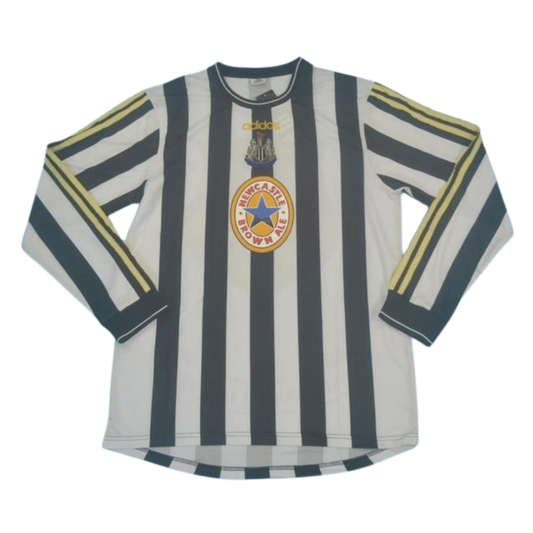 Camisa Newcastle United Manga Longa Home 97/99 - Versão Retrô