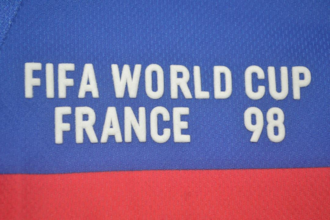 Camisa Retrô França Home Copa do Mundo Versão 1998 "Makélélé" N°24