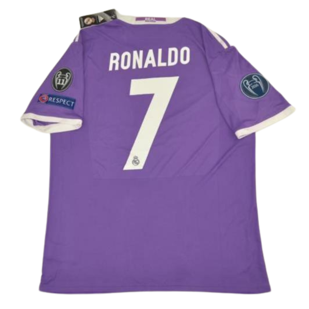 Camisa Real Madrid Away 16/17 - Versão Retrô "Cristiano Ronaldo" Nº 7