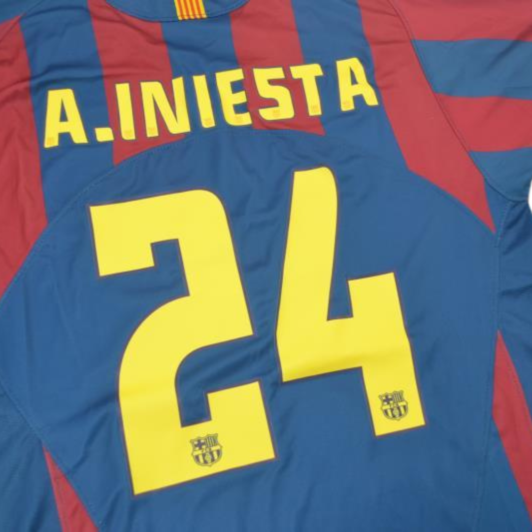 Camisa Barcelona Home 2006 - Versão Retrô "A.Iniesta" Nº 24