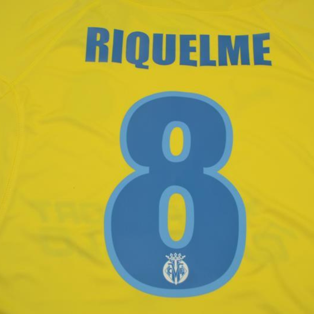 Camisa Villarreal Home 05/06 - Versão Retrô "Riquelme" Nº 8