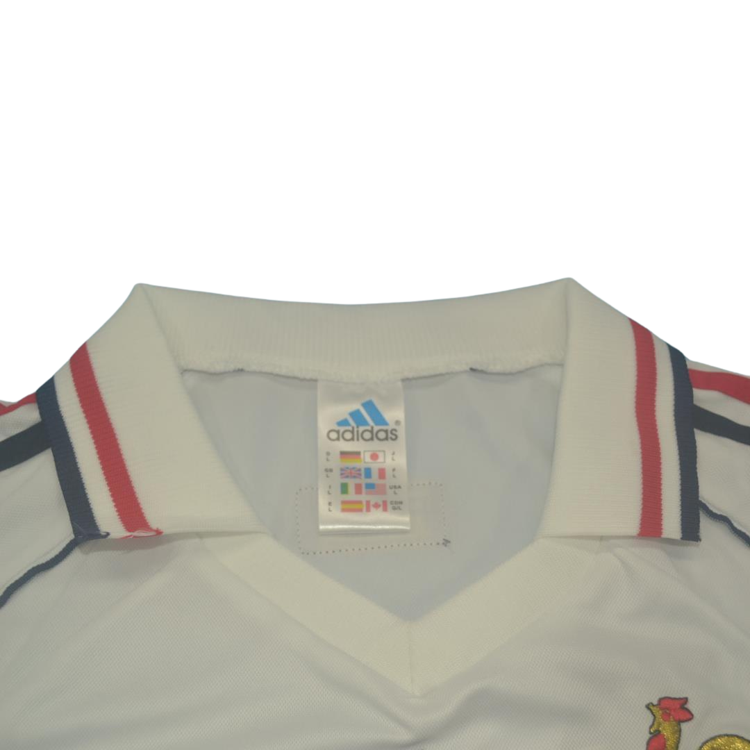 Camisa Retrô França Away Copa do Mundo Versão 1998 "Zidane" N°10