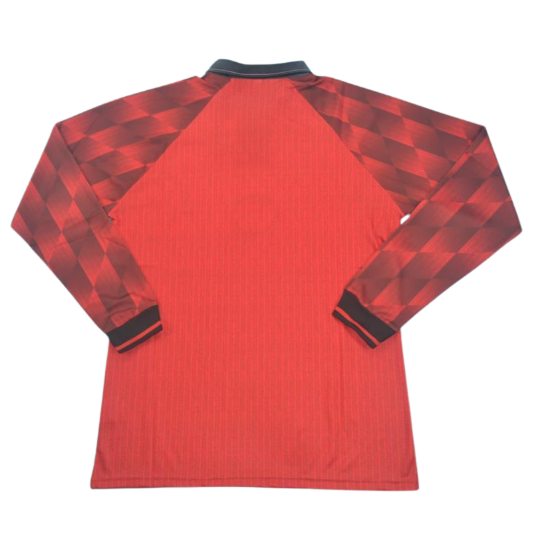 Camisa Manchester United Manga Longa Home 96/97 - Versão Retrô