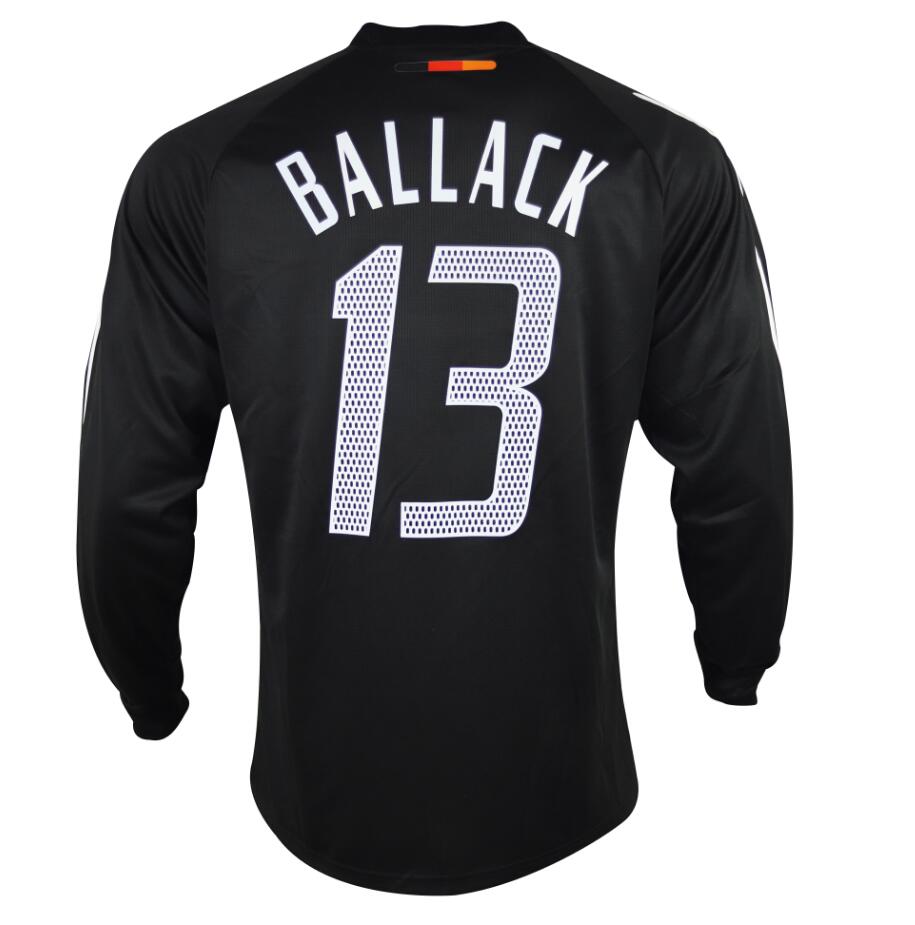 Camisa Alemanha Manga Longa 02/03 - Versão Retrô "Ballack" Nº 13