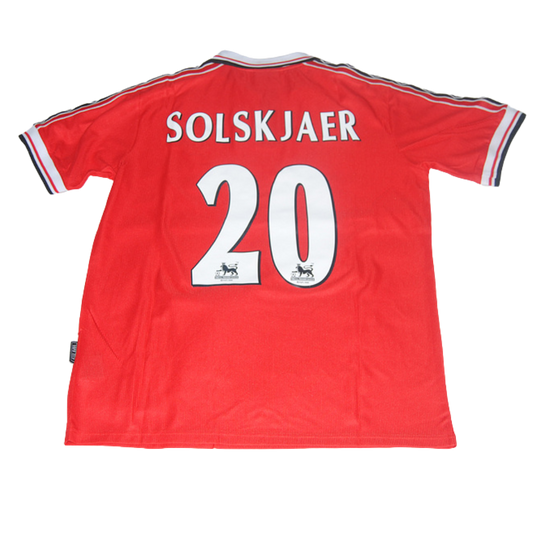 Camisa Manchester United Home 98/99 - Versão Retrô "Solskjaer" Nº 20