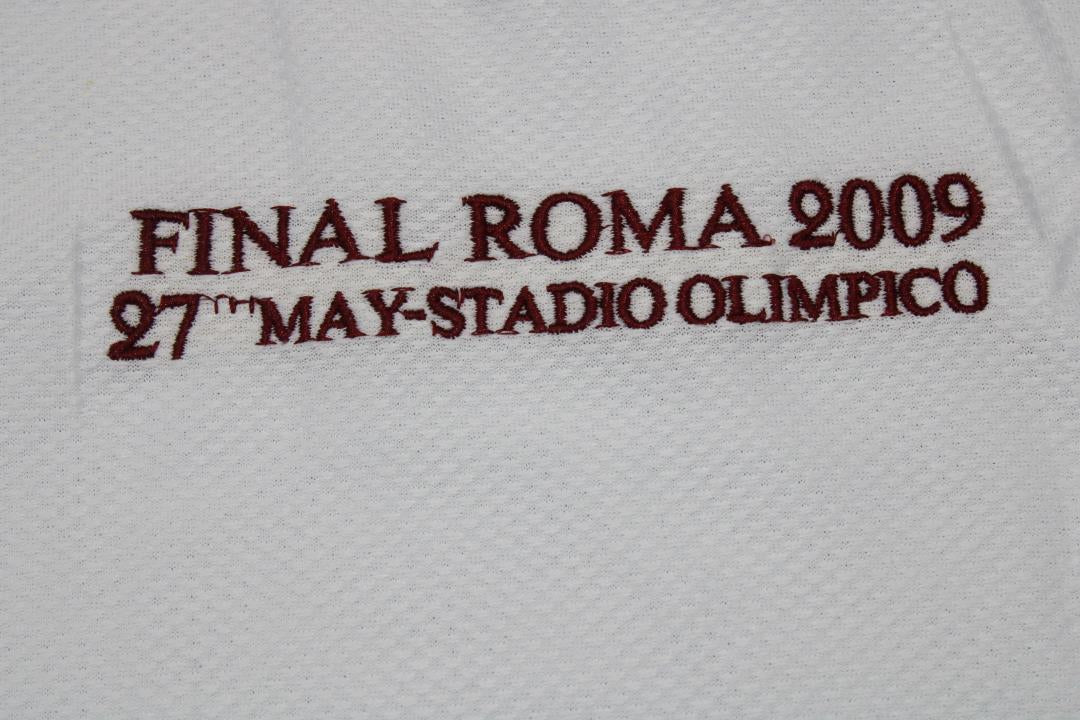 Camisa Manchester United Manga Longa Final Roma 2009 - Versão Retrô "Barroso" Nº 7