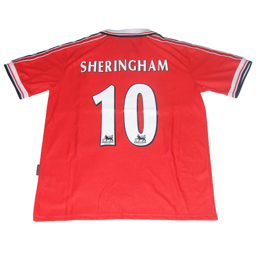 Camisa Manchester United 98/99 - Versão Retrô "Sheringham" Nº 10