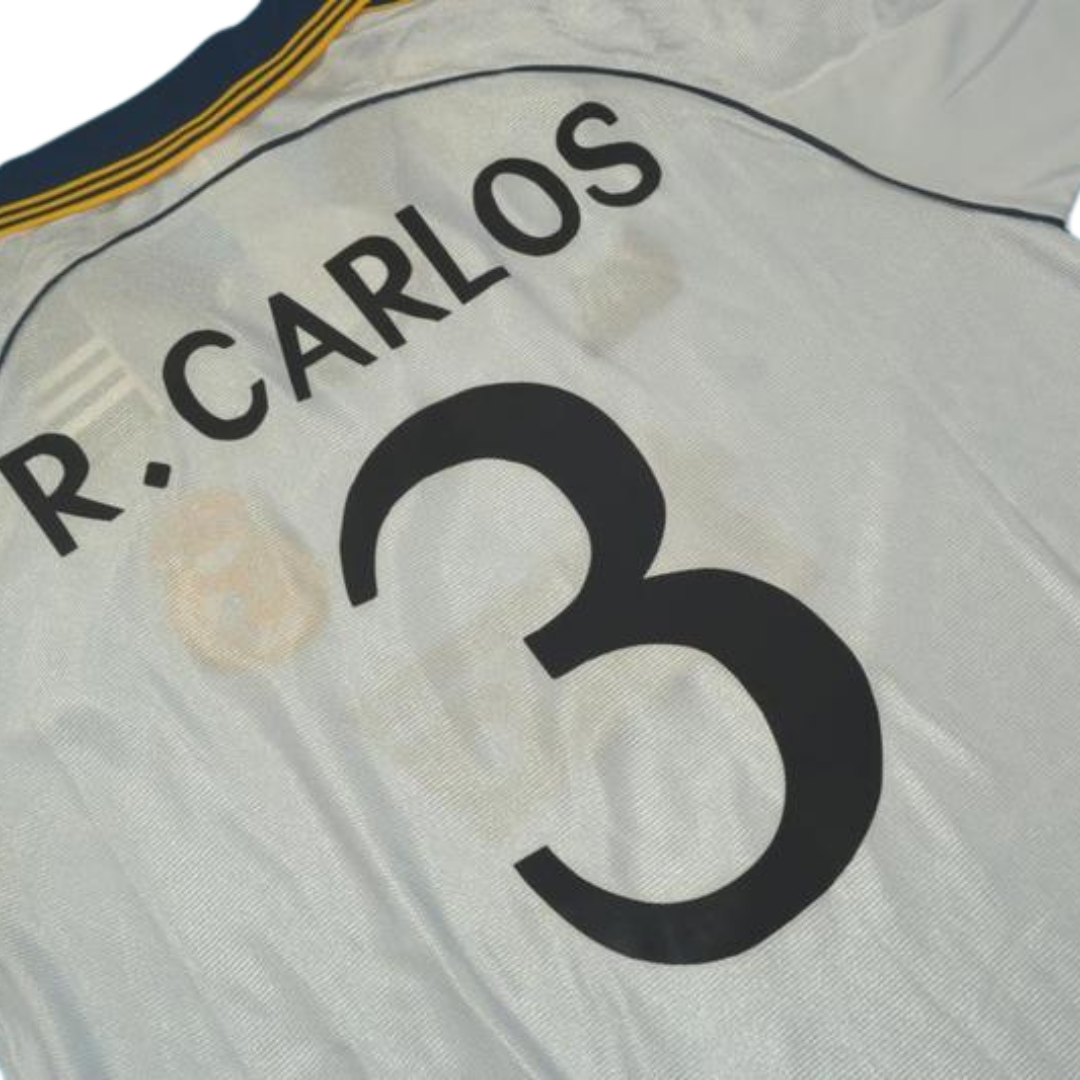 Camisa Real Madrid Home 98/00 - Versão Retrô "R.Carlos" Nº 3