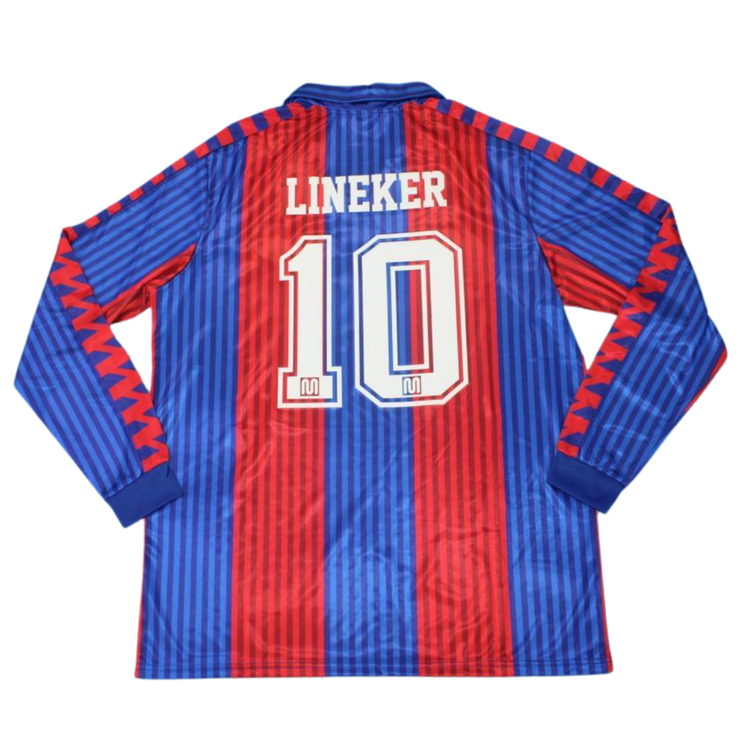 Camisa Barcelona Manga Longa 91/92 - Versão Retrô "Lineker" Nº 10