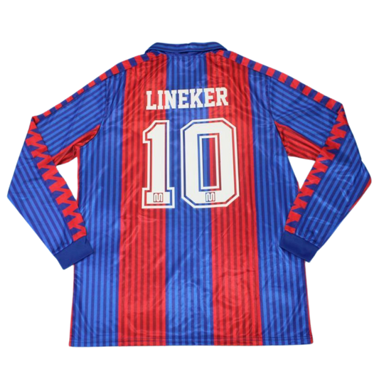 Camisa Barcelona Manga Longa 91/92 - Versão Retrô "Lineker" Nº 10