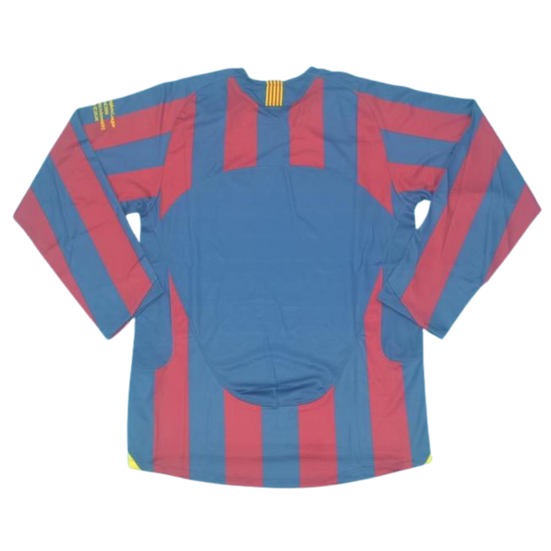 Camisa Barcelona Manga Longa Home 05/06 - Versão Retrô
