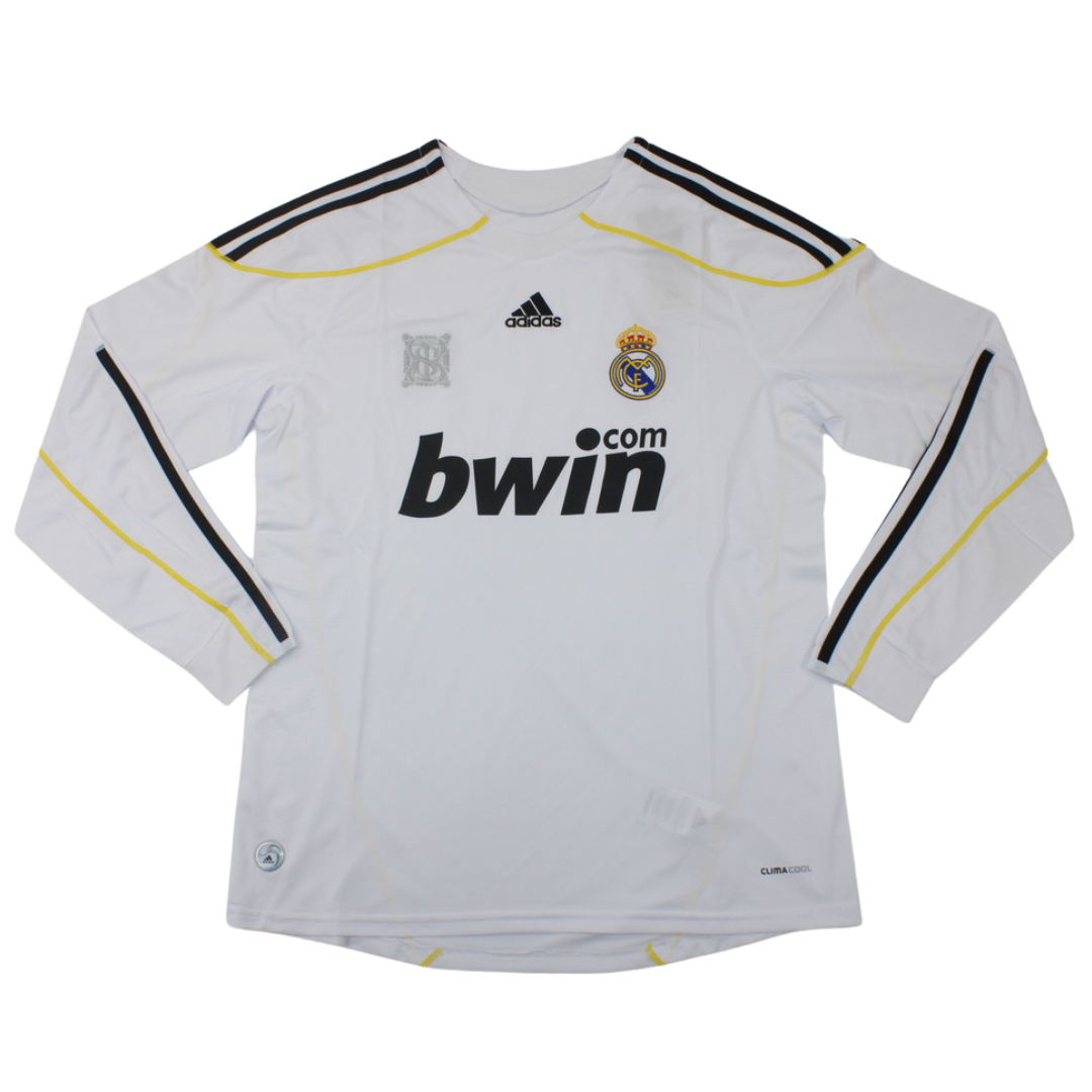 Camisa Real Madrid Manga Longa Home 09/10 - Versão Retrô