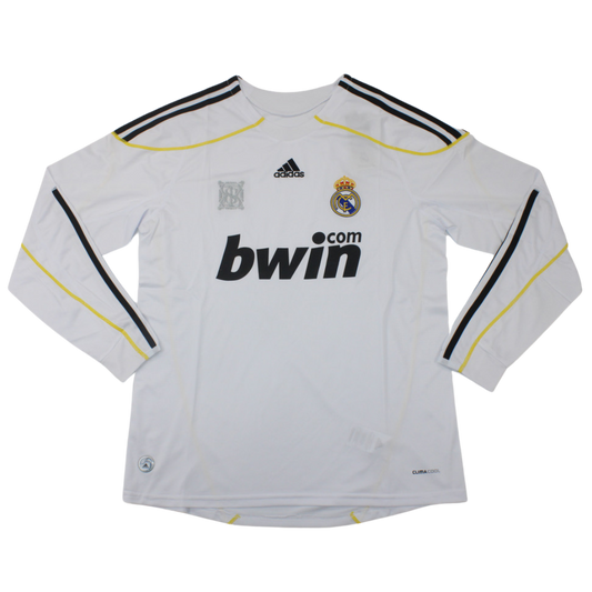 Camisa Real Madrid Manga Longa Home 09/10 - Versão Retrô
