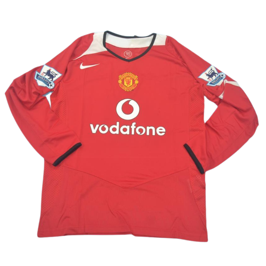 Camisa Manchester United Manga Longa 04/06 - Versão Retrô "Cristiano Ronaldo" Nº 7